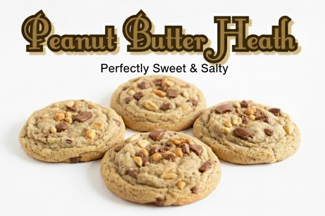 Peanut Butter Heath Cookies